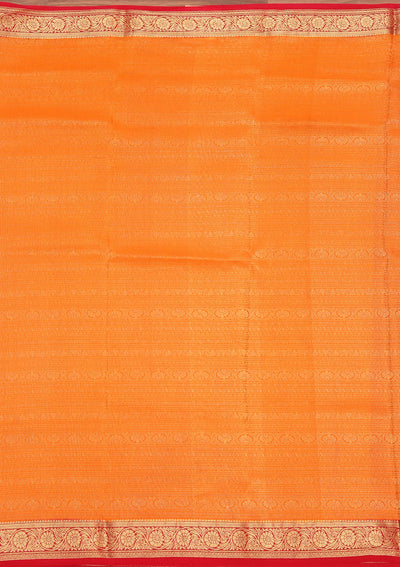 Mustard Zariwork Pure Crepe Silk Saree-koskii