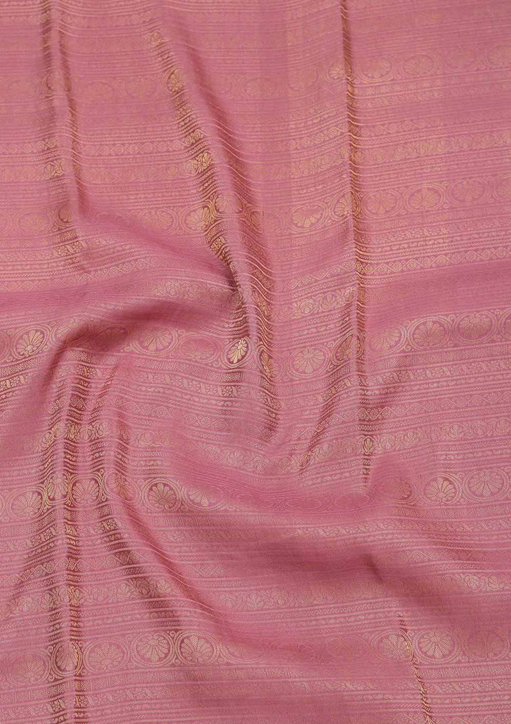 Onion Pink Zariwork Pure Crepe Silk Saree-koskii