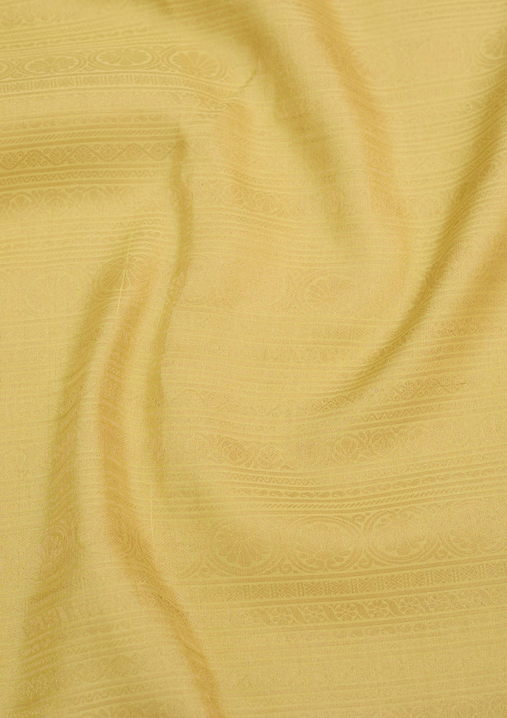 Pista Green Zariwork Pure Crepe Silk Saree-Koskii