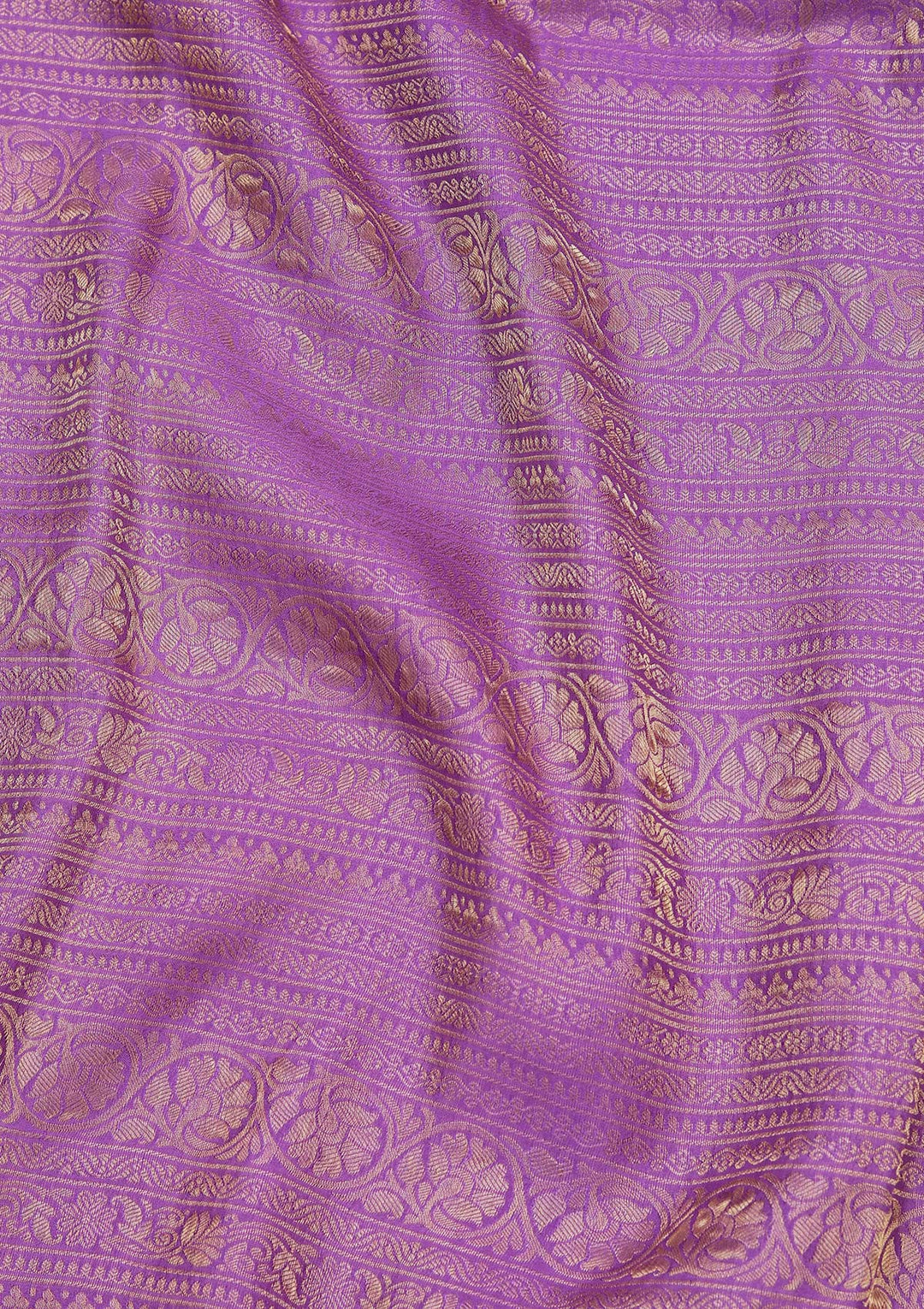 Purple Zariwork Pure Crepe Silk Saree_koskii