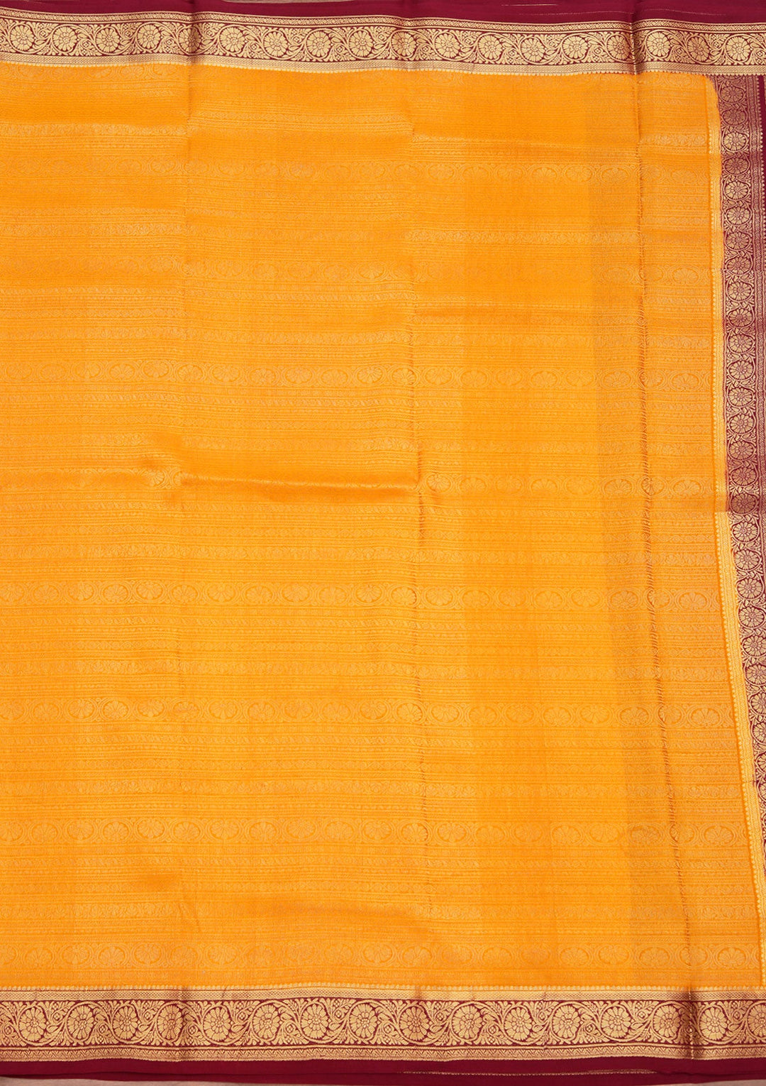 Yellow Zariwork Pure Crepe Silk_Saree_koskii
