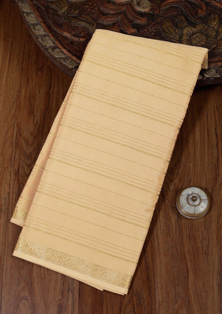 Gold Zariwork Pure Crepe Silk Saree_koskii