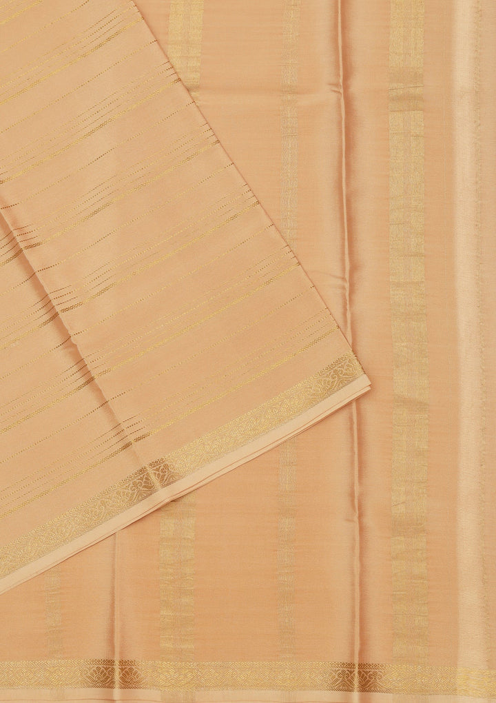 Gold Zariwork Pure Crepe Silk Saree_koskii