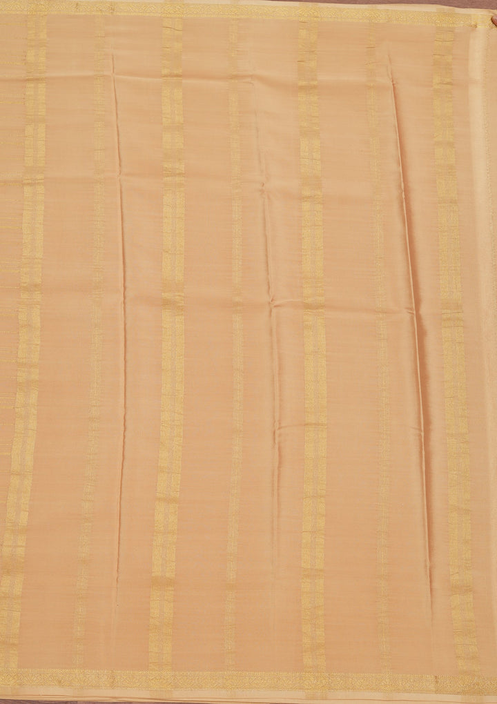 Gold Zariwork Pure Crepe Silk Saree_koskii