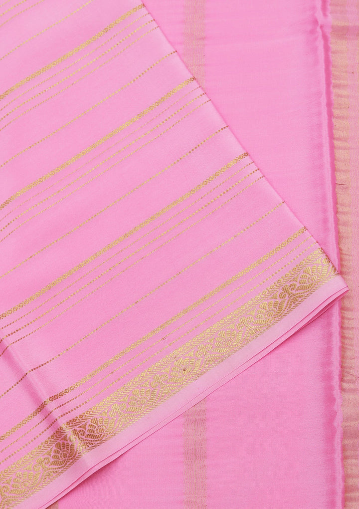 Lavender Zariwork Pure Crepe Silk Saree_koskii