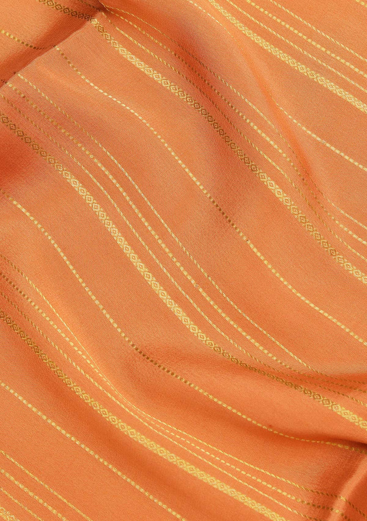 Mustard Yellow Zariwork Pure Crepe Silk Saree_koskii