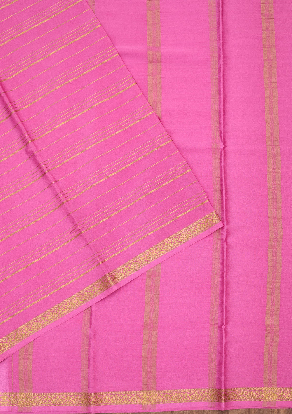 Onion Pink Zariwork Pure Crepe Silk Saree-Koskii