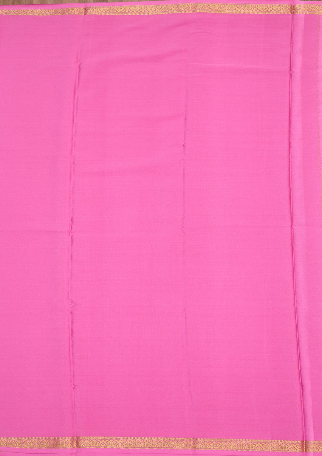 Onion Pink Zariwork Pure Crepe Silk Saree-Koskii