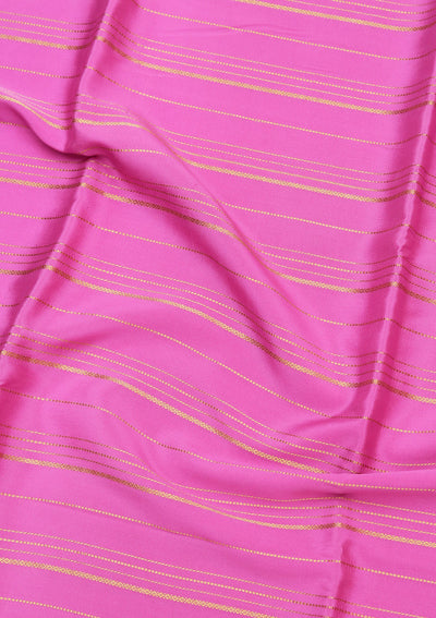 Pink Zariwork Pure Crepe Silk_Saree-koskii