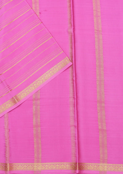 Pink Zariwork Pure Crepe Silk_Saree-koskii