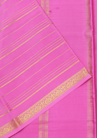 Pink Zariwork Pure Crepe Silk_Saree-koskii