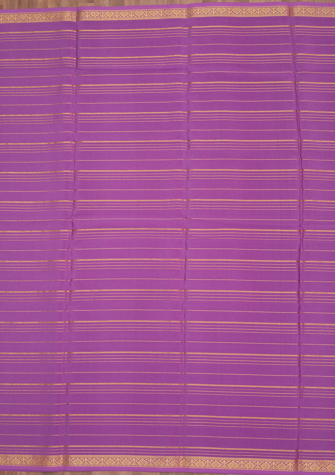 Purple Zariwork Pure Crepe Silk Saree-Koskii
