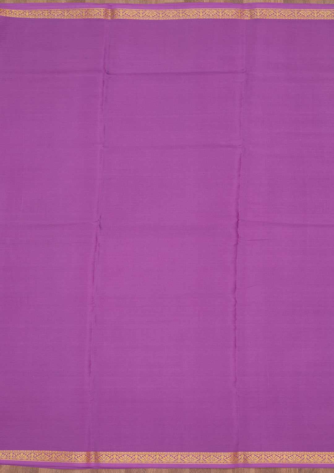 Purple Zariwork Pure Crepe Silk Saree-Koskii