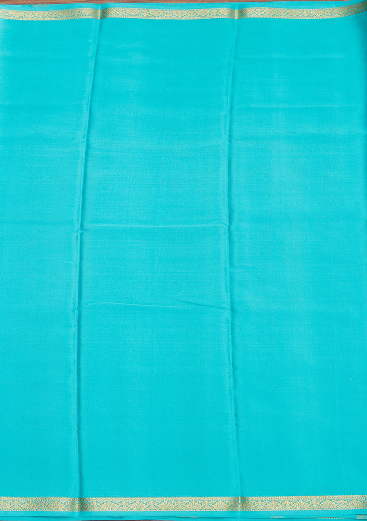 Sky Blue Zariwork Pure Crepe Silk Saree_koskii