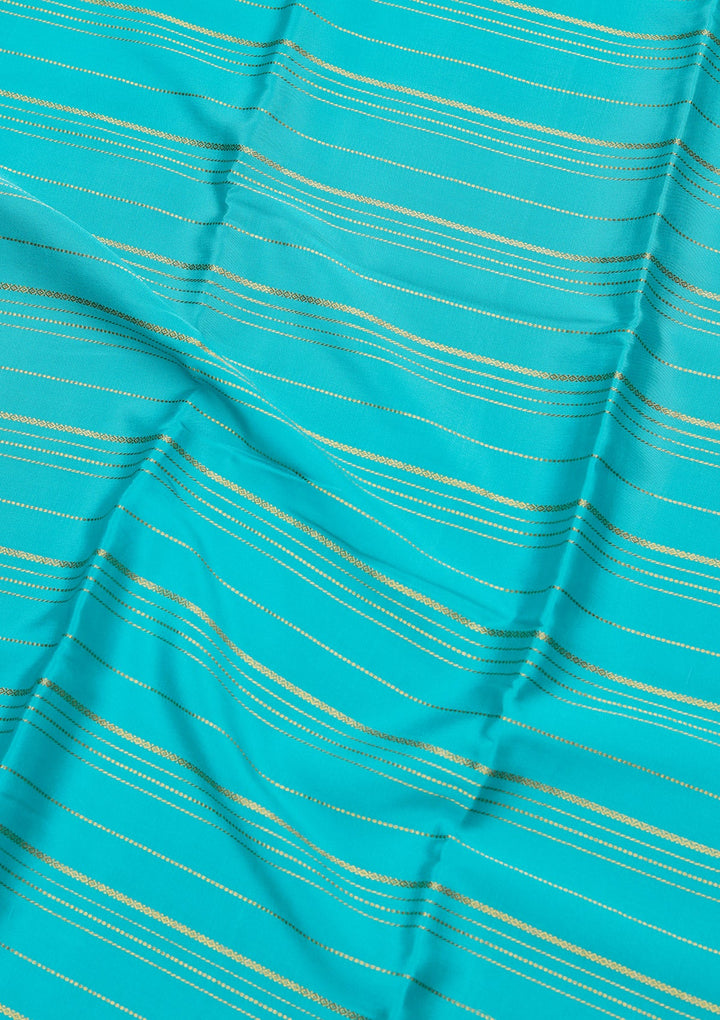 Sky Blue Zariwork Pure Crepe Silk Saree_koskii