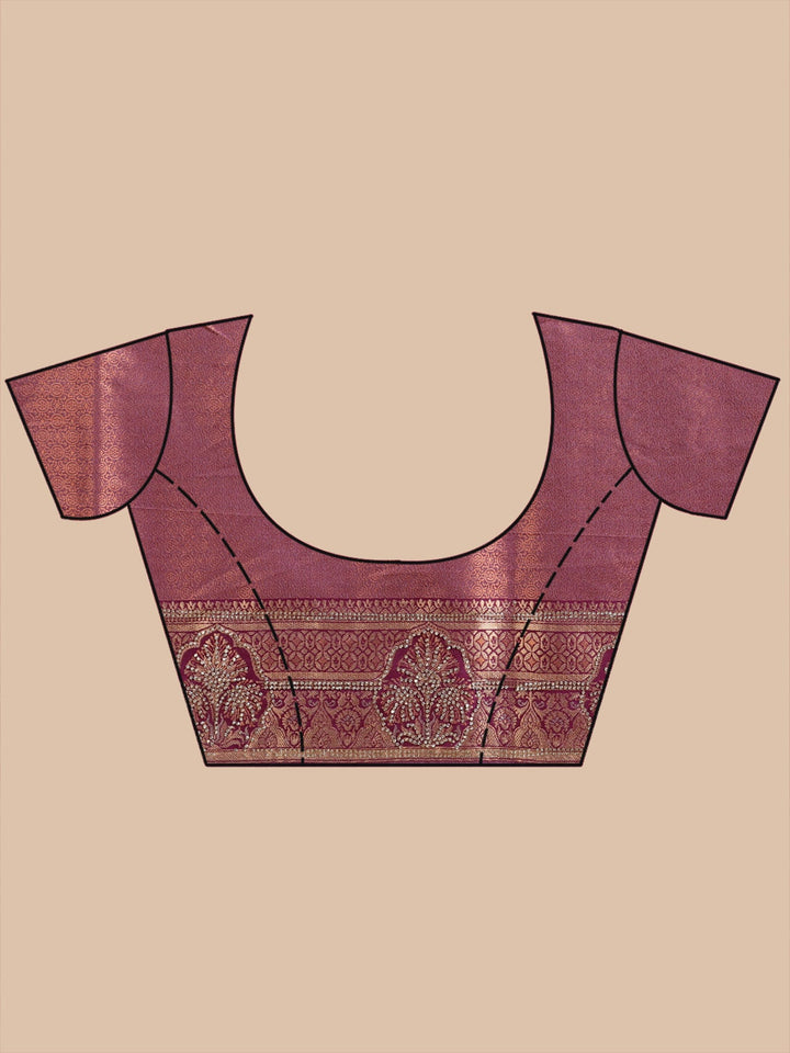 Baby Pink Aariwork Art Silk Silk_Saree