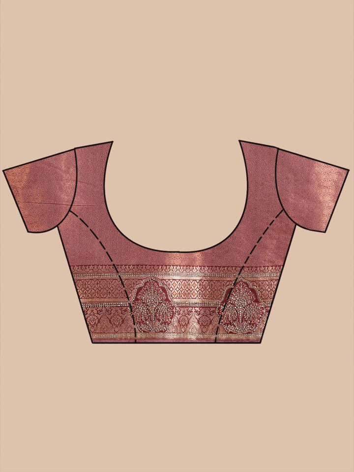 Lavender Aariwork Art Silk Silk_Saree