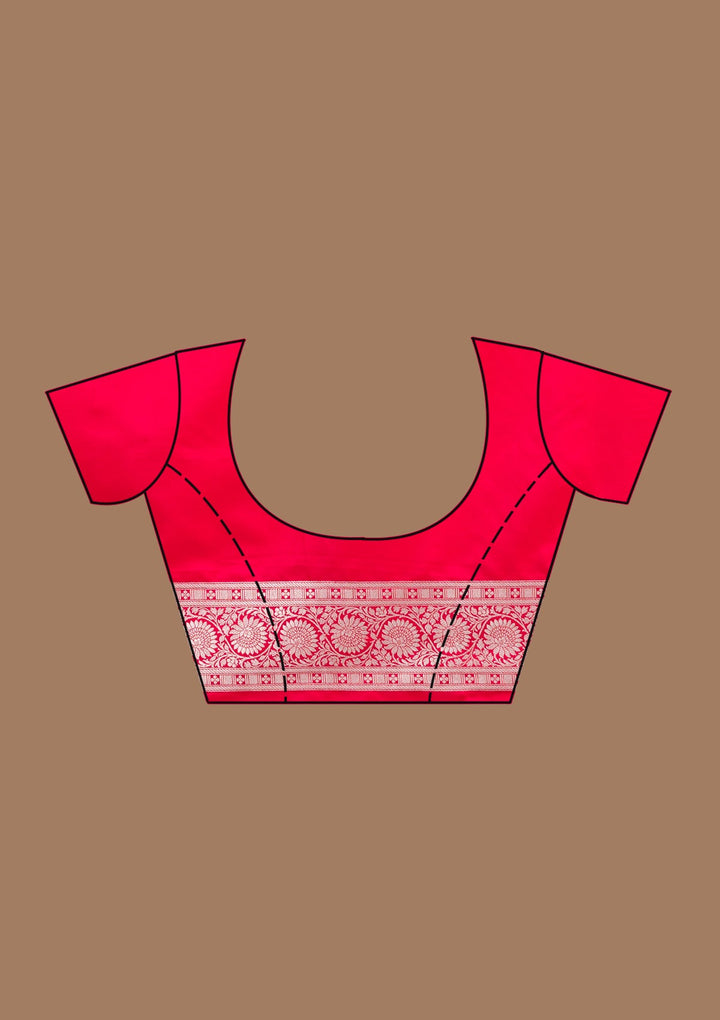 Red Zardozi (Silver) Art Silk Silk_Saree-koskii