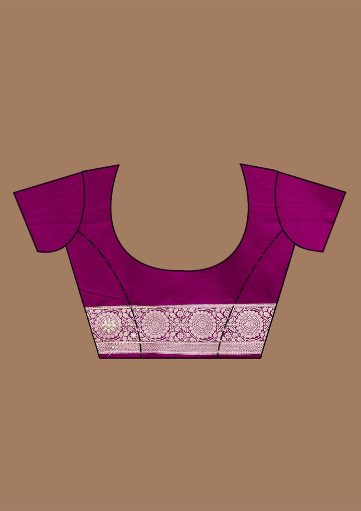 Wine Zardozi (Silver) Art Silk Silk_Saree-koskii