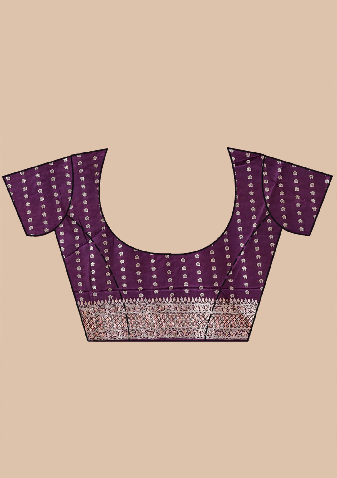 Violet Zariwork (Gold) Art Silk Silk_Saree