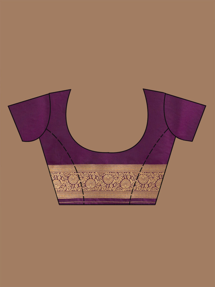 Wine Zariwork Art Silk Saree-koskii