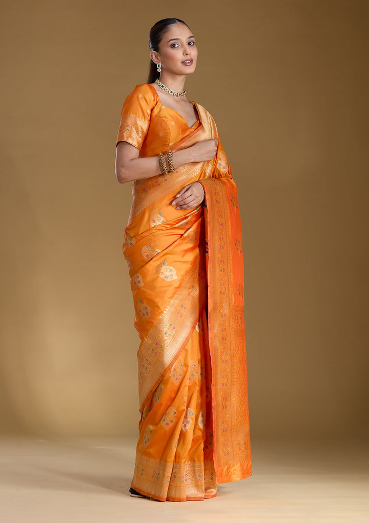 Mustard Zariwork Art Silk Silk_Saree