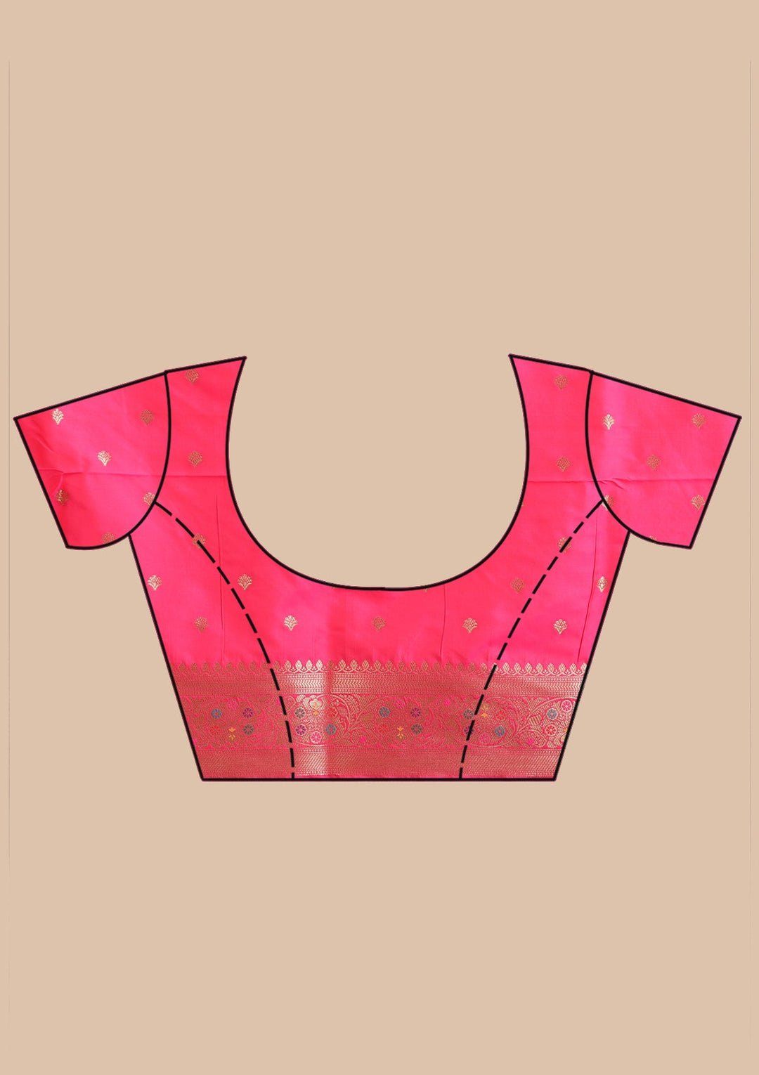 Pink Zariwork Art Silk Silk_Saree