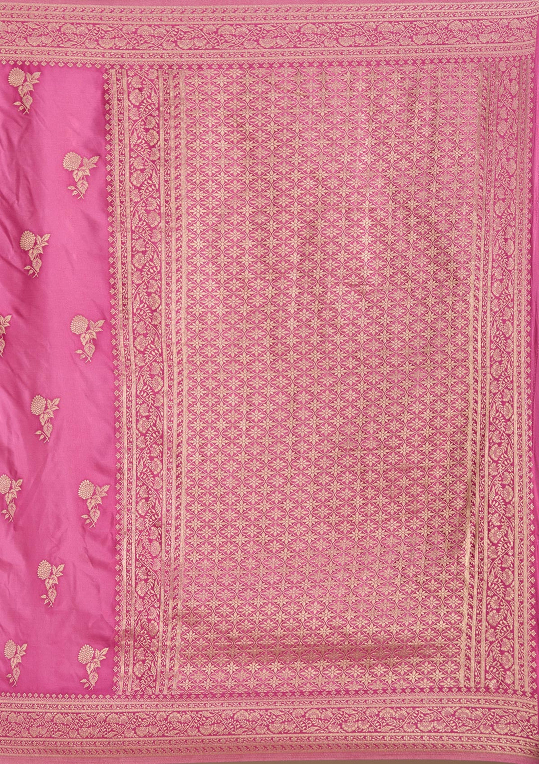 Baby Pink Zariwork Art Silk Saree-koskii