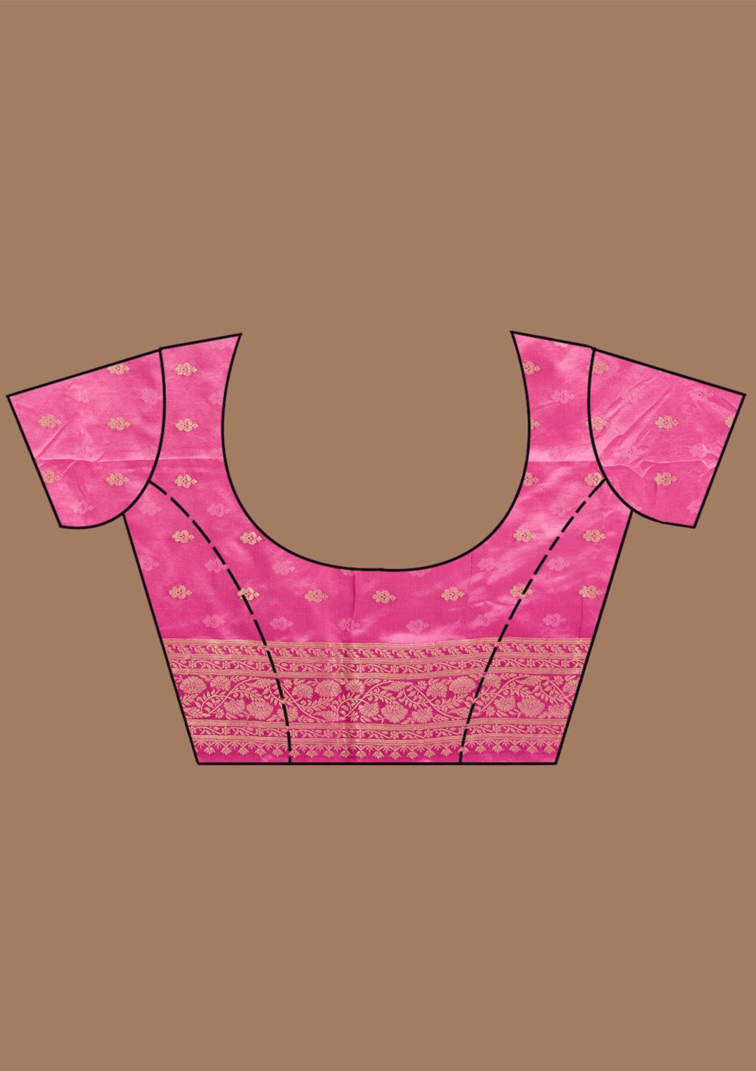 Baby Pink Zariwork Art Silk Saree-koskii