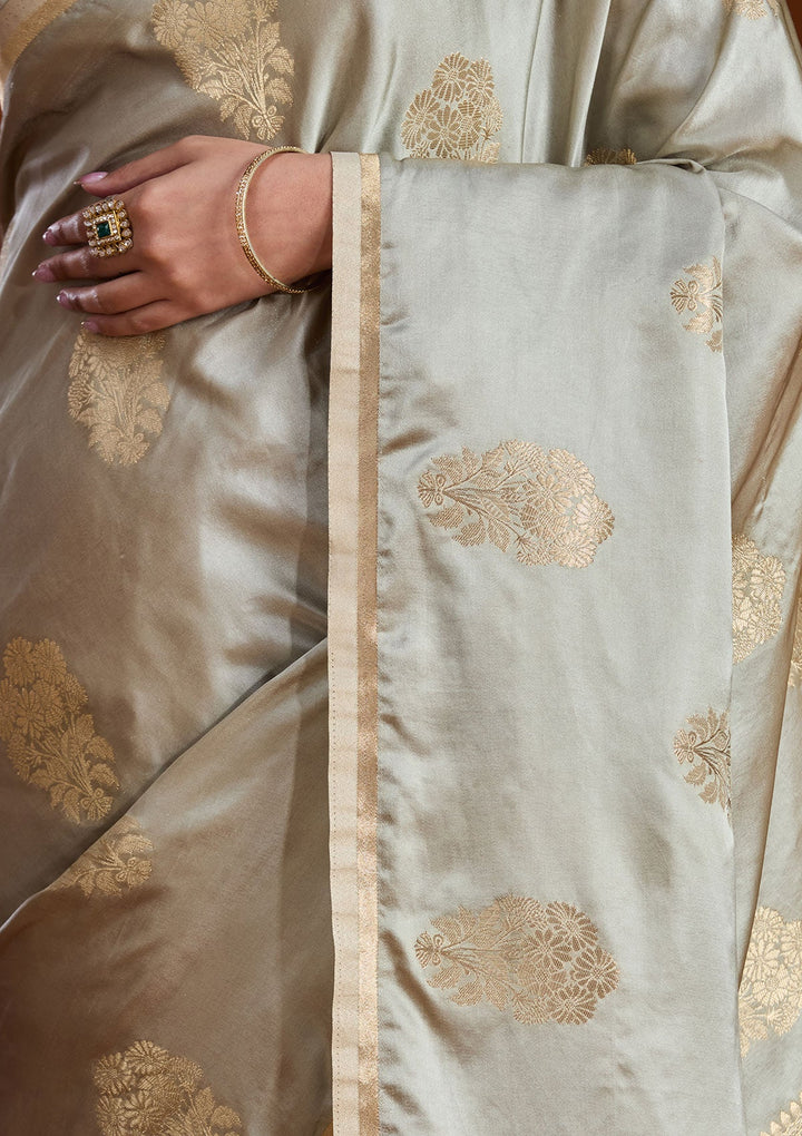 Pista Green Zariwork Art Silk Silk_Saree