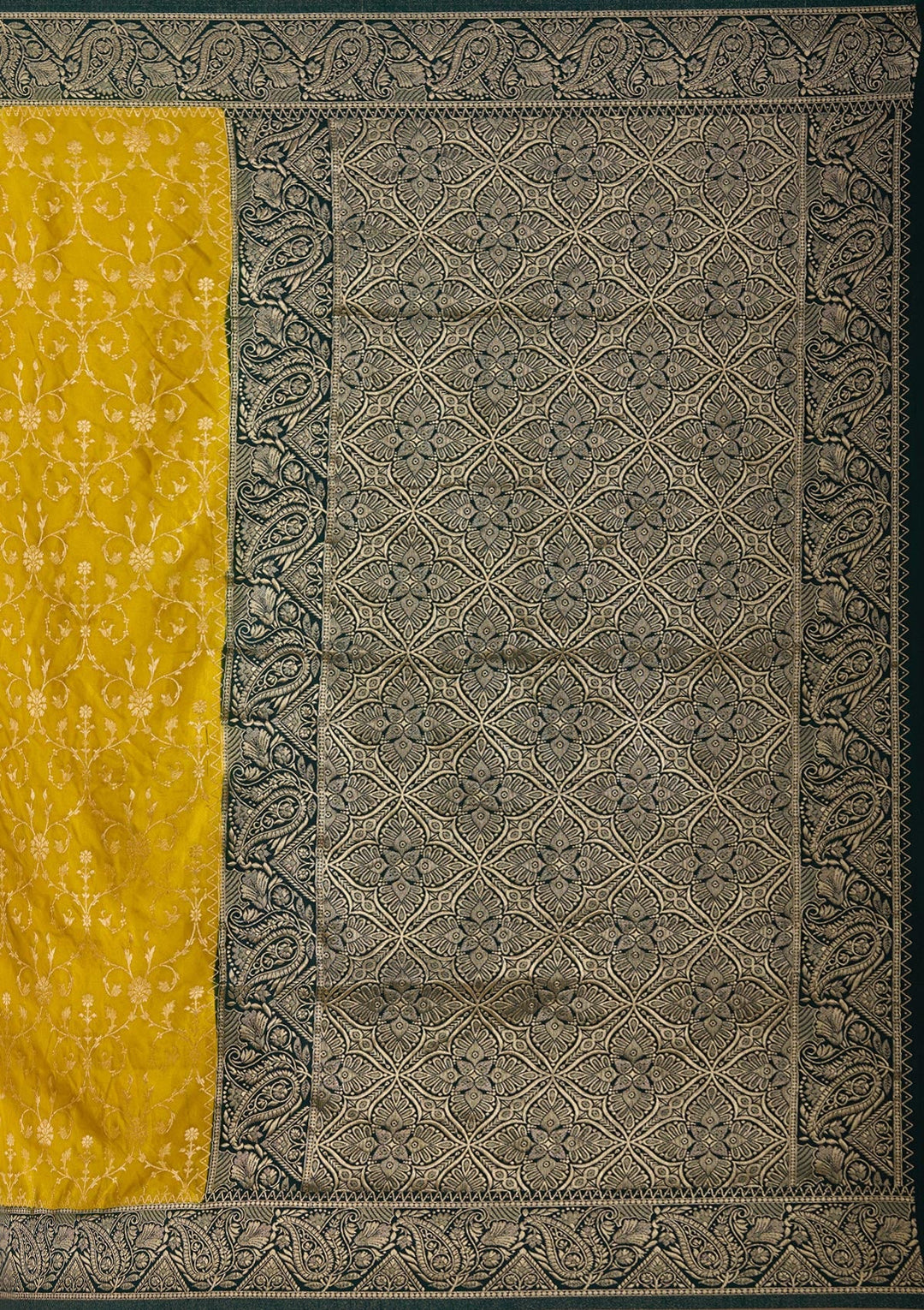 Gold Zariwork Art Silk Saree-koskii