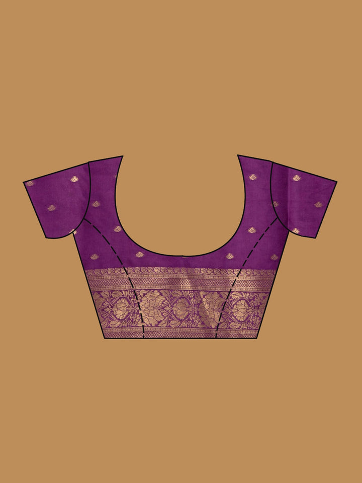 Violet Zariwork (Gold) Art Silk Silk_Saree