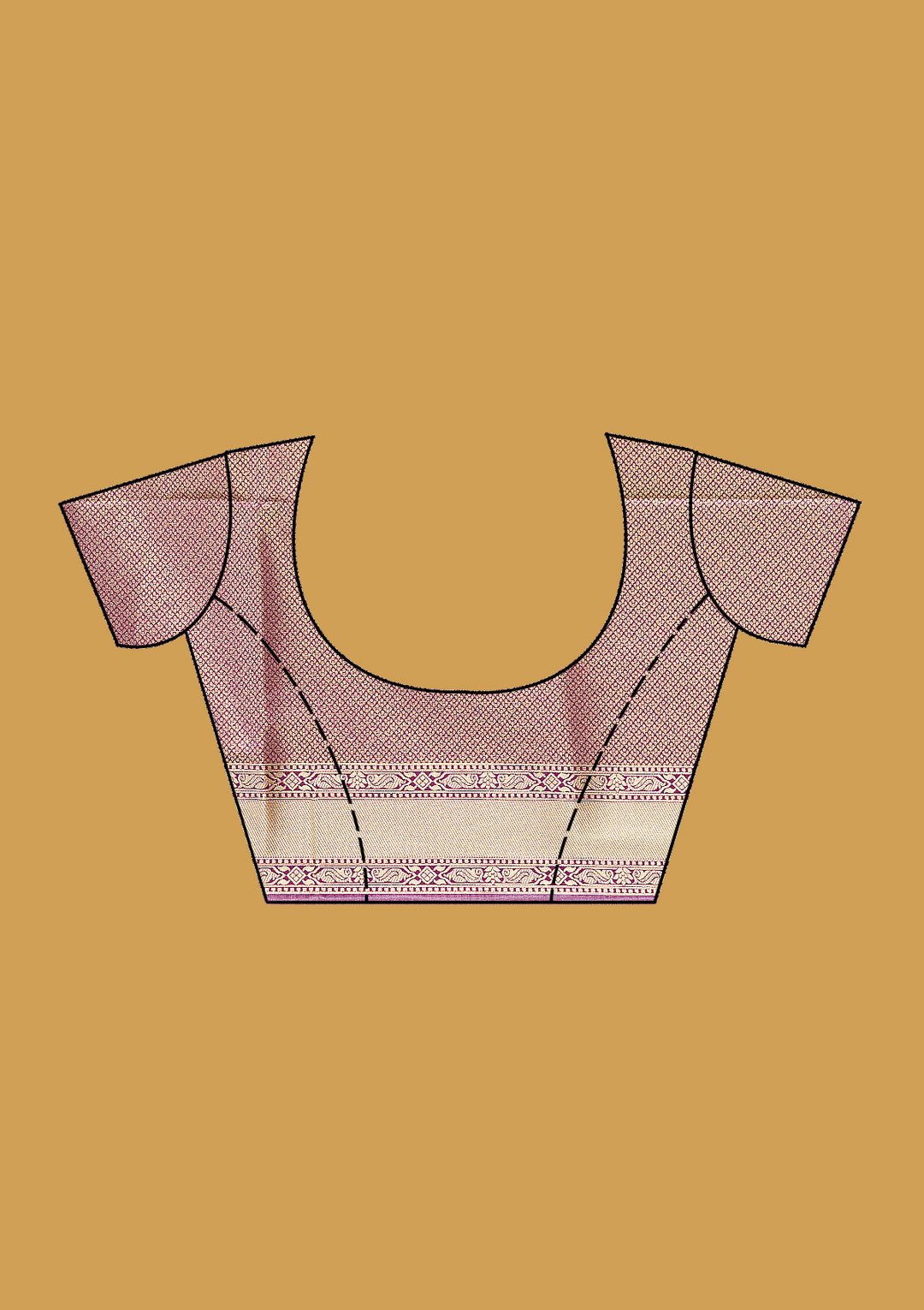 Mauve Zariwork Art Silk Silk Saree