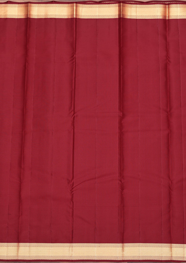 Brown Zariwork Pure Silk Saree-koskii