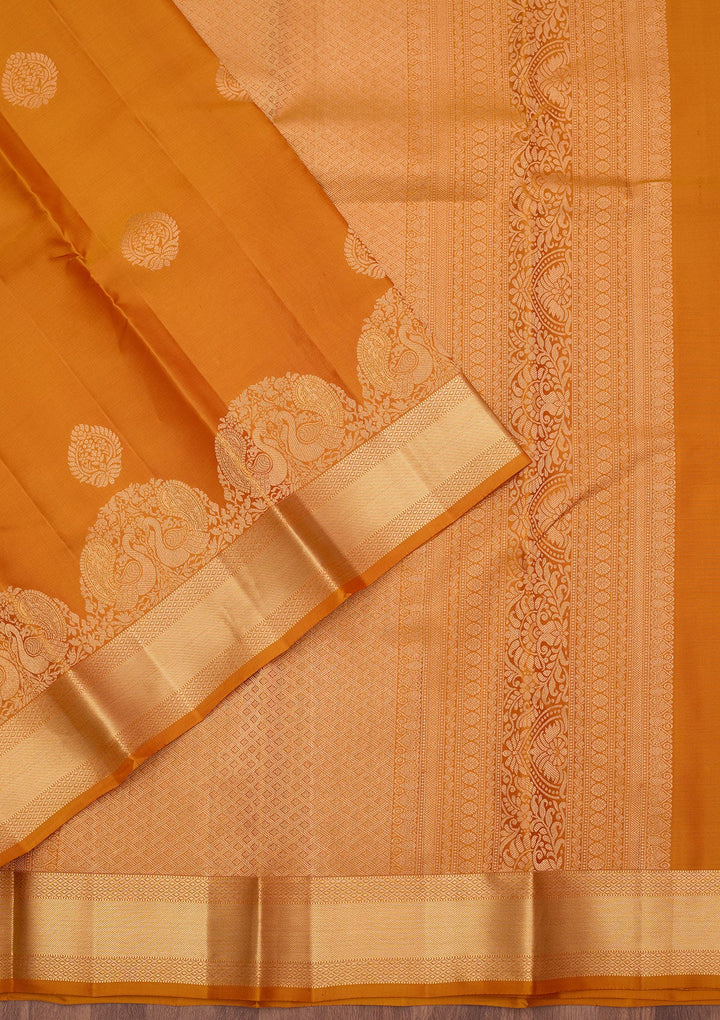 Mustard Zariwork (Gold) Pure Silk Silk_Saree