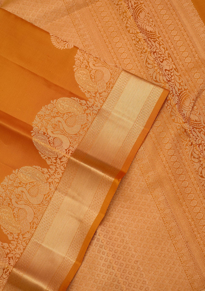 Mustard Zariwork (Gold) Pure Silk Silk_Saree