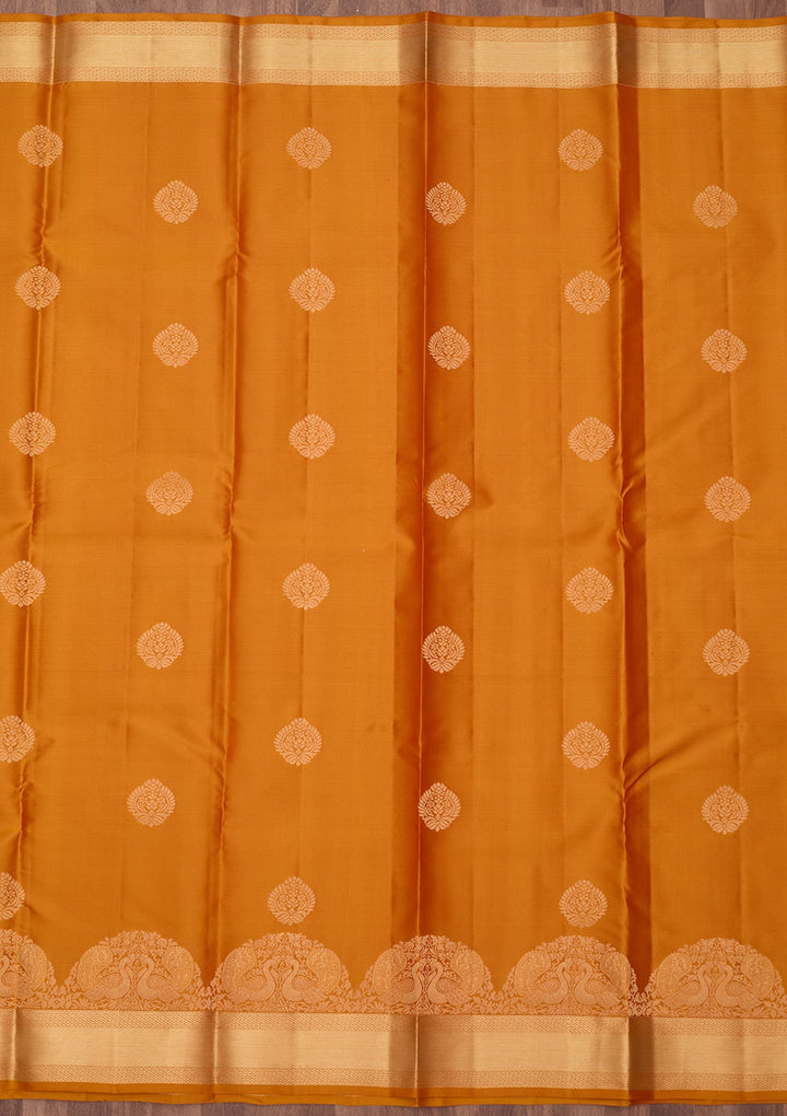 Mustard Zariwork (Gold) Pure Silk Silk_Saree