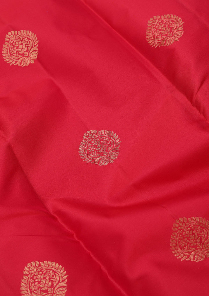 Rani Pink Zariwork Pure Silk Saree-koskii