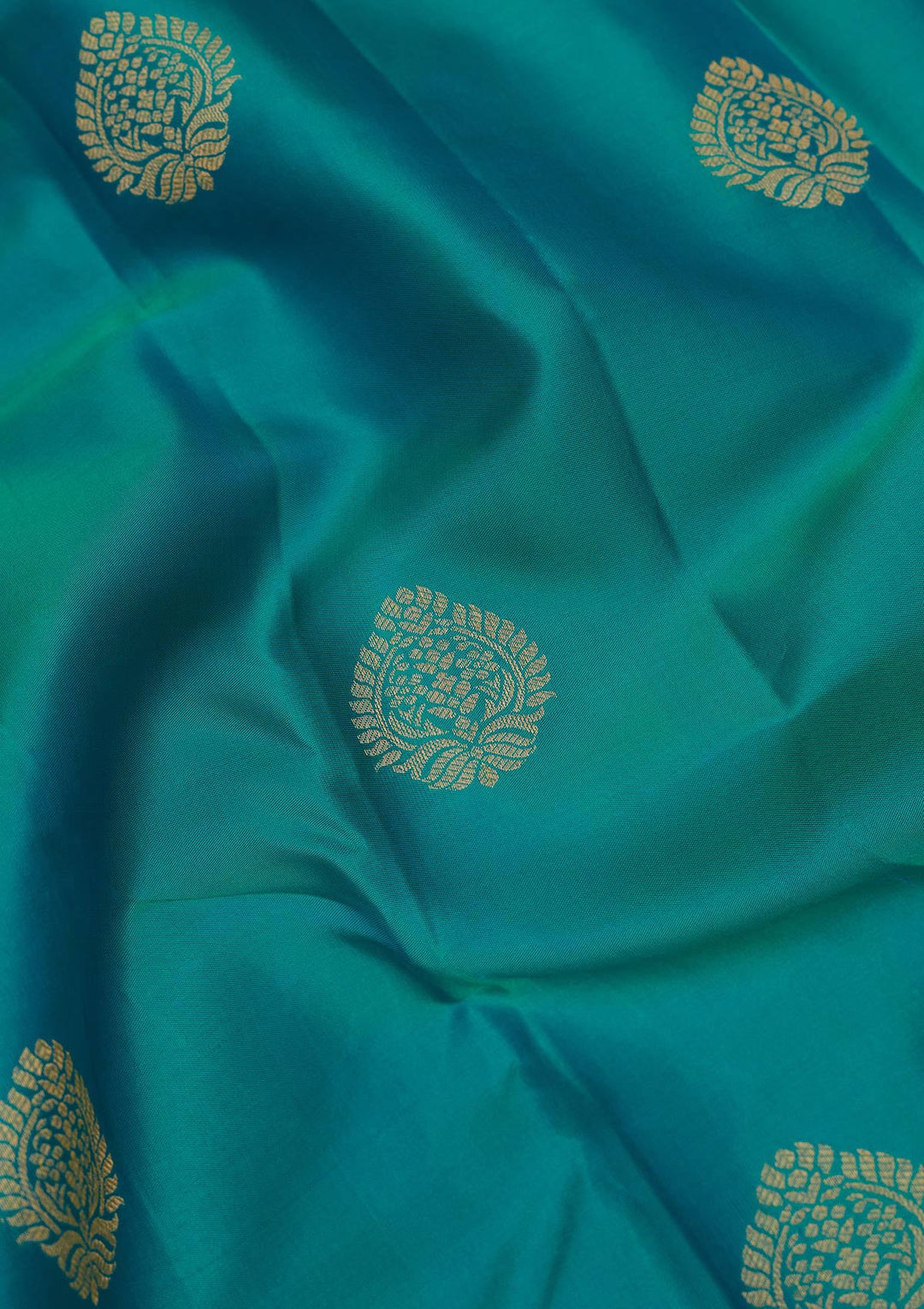 Sea Green Zariwork Silk Saree-koskii