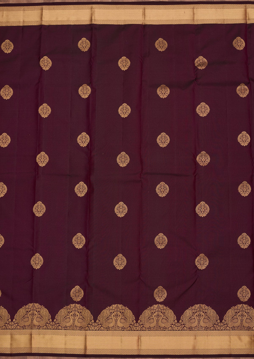 Wine Zariwork Silk Saree-koskii