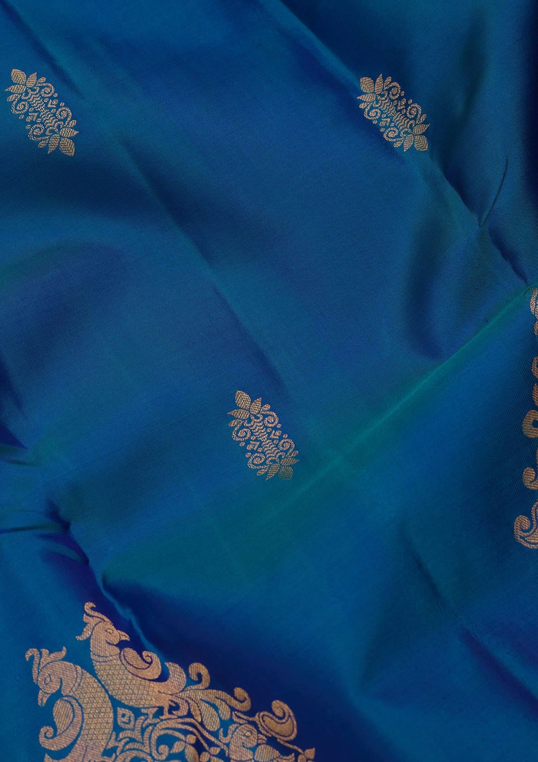 Blue Zariwork Silk Saree-koskii