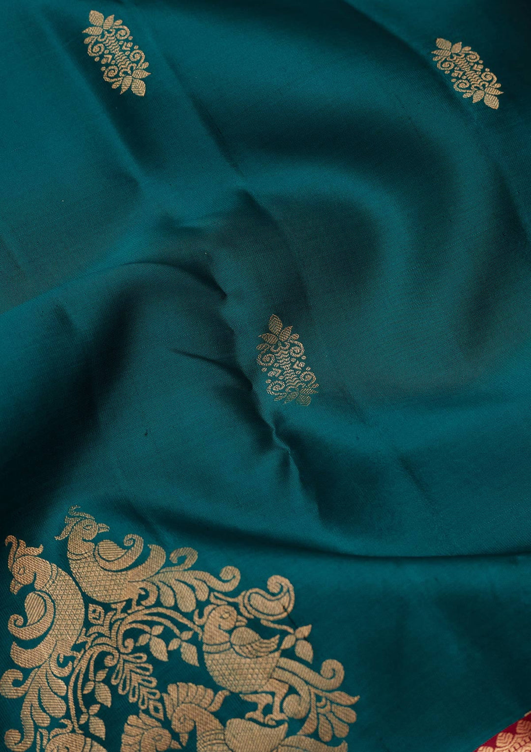 Green Zariwork Silk Saree-koskii