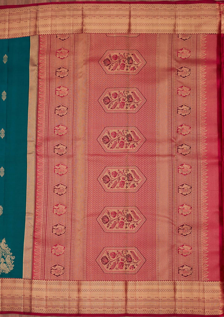 Green Zariwork Silk Saree-koskii