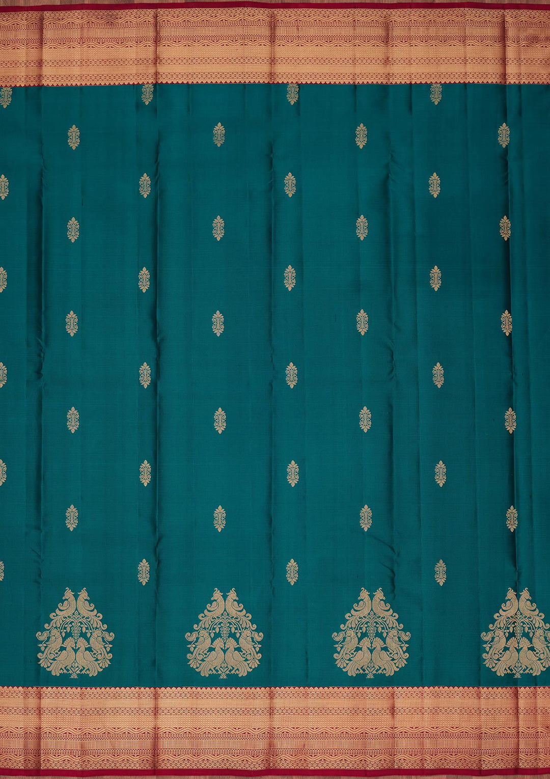 Green Zariwork Silk Saree-koskii