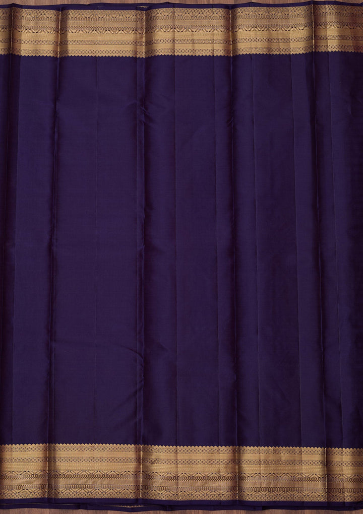 Lavender Zariwork (Gold) Silk Silk_Saree