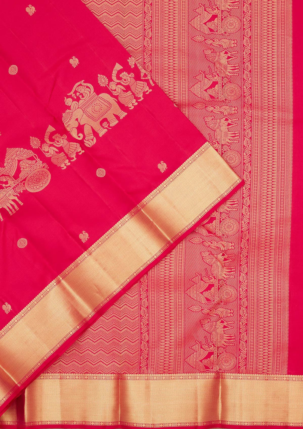 Pink Zariwork Pure Silk Saree-koskii