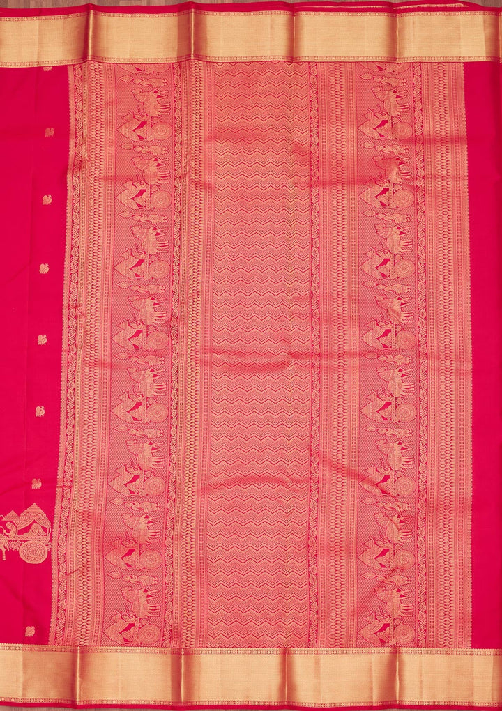 Pink Zariwork Pure Silk Saree-koskii