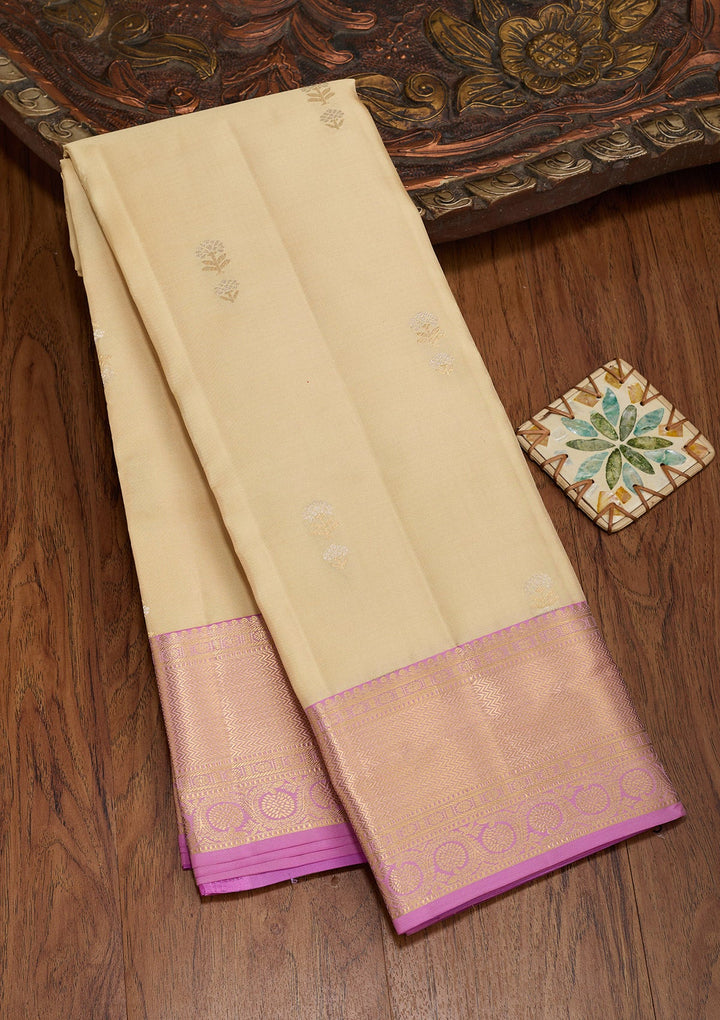 Gold Zariwork Pure Silk Saree-koskii