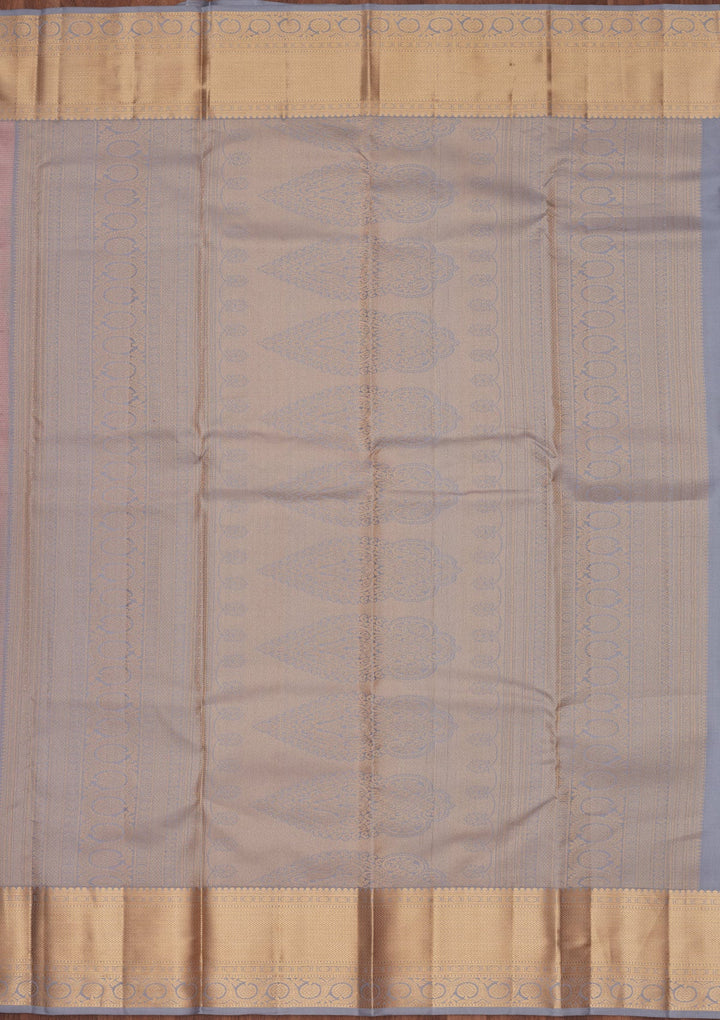 Lavender Zariwork Pure Silk Saree-koskii