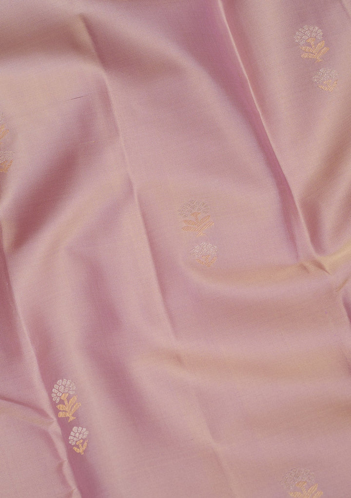 Light Lavender Zariwork Pure Silk Saree